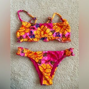 FARM Rio Bikini Set NWOT - Pink Floral